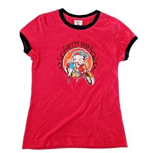 Betty‎ Boop Motorcycle T-Shirt Size S